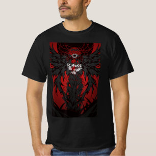Camiseta Anime Horror Estética Assustadora Garota Assustado