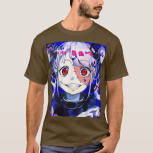 Camiseta Anime Horror Girl Kawaii Waifu - Estética Japonesa