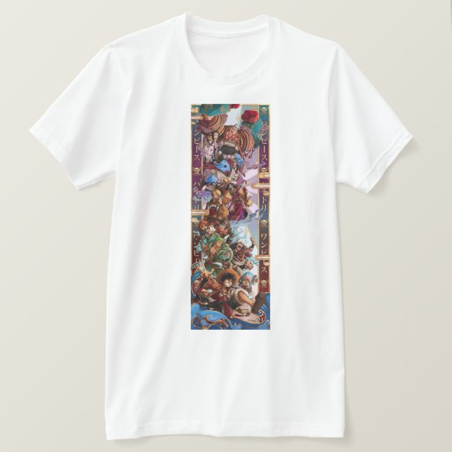 Camiseta Anime Inspirada da Luffy - Uma Peça de Ve (Frente do Design)