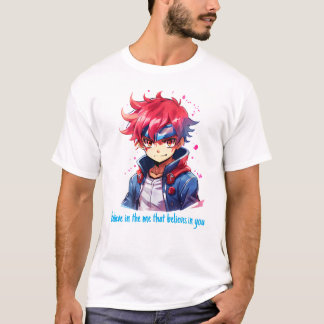 Camiseta Anime Japonês Acredita No Mim