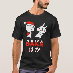Camiseta Anime Japonês Baka Coelho Slap Manga Christmas Fu