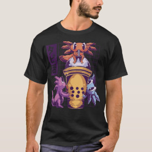 Camiseta Anime Japonês Cone, Sorvete Engraçado Engraçado