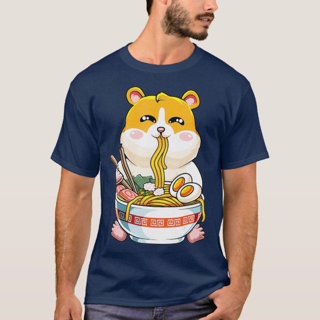 Camiseta Anime japonês de hamster kawaii - (Frente)