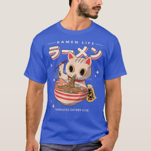Camiseta Anime Japonês Engraçado Ramen Noodles Manga Kawai