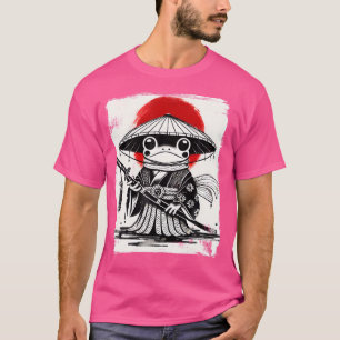 Camiseta Anime Japonês Samurai Sapo Ukiyo-E Art