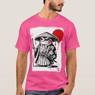 Camiseta Anime Japonês Samurai Sapo Ukiyo-E Art