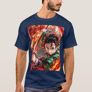 Camiseta Anime jepang tanjiro