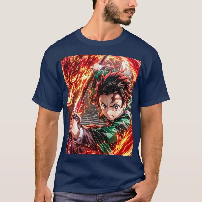 Camiseta Anime jepang tanjiro (Frente)