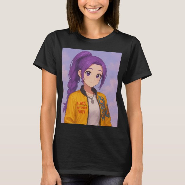 Camiseta Anime K-Pop Idol Group | Original Manga-Style Pop  (Frente)