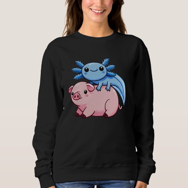 Camiseta Anime Kawaii Axolotl Pig (Frente)