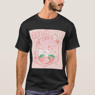 Camiseta Anime Kawaii Bonito, Japonês, Aestético, Forja Ros