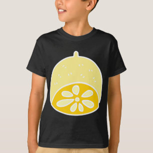 Camiseta Anime Kawaii, Comida de limão-branco-amarelo