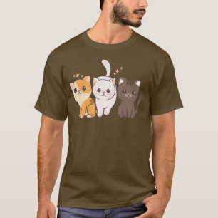 Camiseta Anime Kawaii Cute - Esquadrão Cat Kitten Street - 