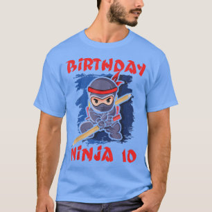 Camiseta Anime Kawaii Japão, 10 anos de idade do Nascer de