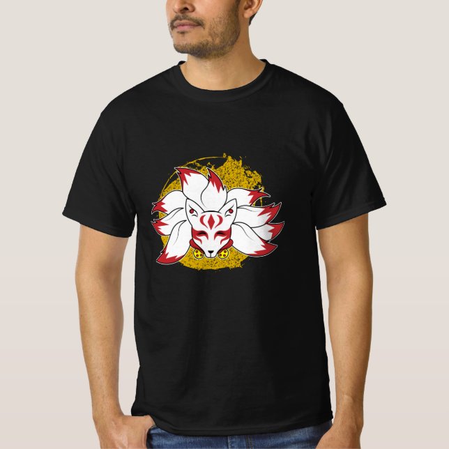 Camiseta Anime Kawaii Kitsune Kami Inari (Frente)