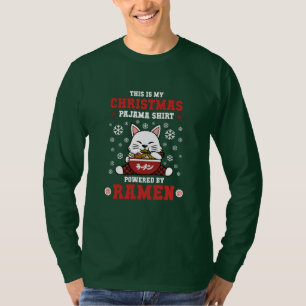 Camiseta Anime Kawaii Ramen Natal Pajama