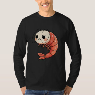 Camiseta Anime Kawaii Shrimp Chibi, Cute Grumpy Shrimp Mang