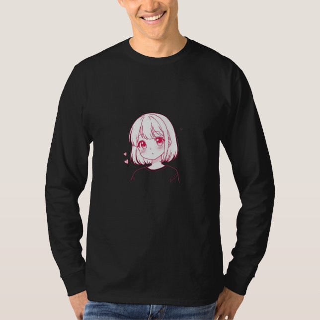 Camiseta "Anime Love Vibes" (Frente)