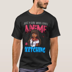 Camiseta Anime Lover Girl É Uma Menina Que Ama Anime E S
