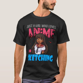 Camiseta Anime Lover Girl É Uma Menina Que Ama Anime E S