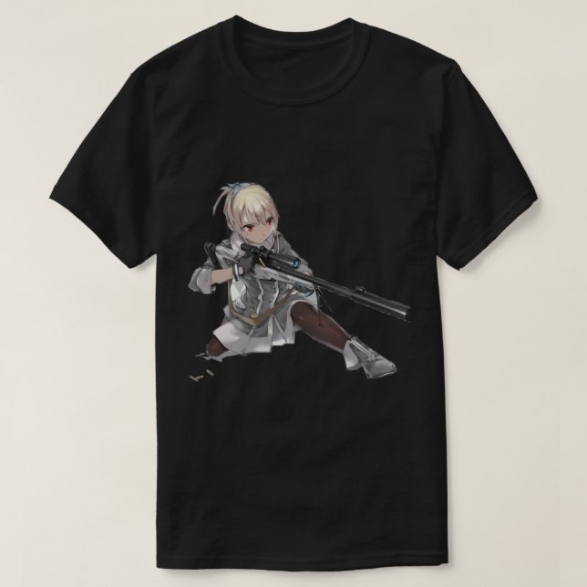 Camiseta Anime Manga Girl Gun (Frente do Design)