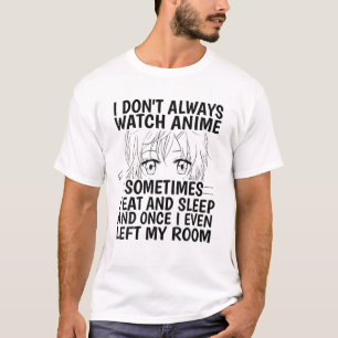 Camiseta Anime Merch For Women Kawaii Anime Girl Japonês A