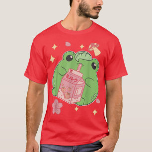 Camiseta Anime milk Drink Peach Sweet Japan Graphic Harajuk