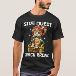 CAMISETA ANIME - MISSÃO SECUNDÁRIA PAUSA PARA LANCHE