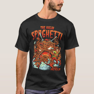 Camiseta Anime Monstro de Espaguete Kaiju Japonês B Filme F
