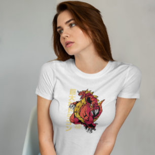 Camiseta Anime Monstro Japonês Dragão