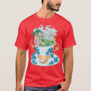 Camiseta Anime Nature Fairy Tea-Lover Cute Kawaii Fish Fant