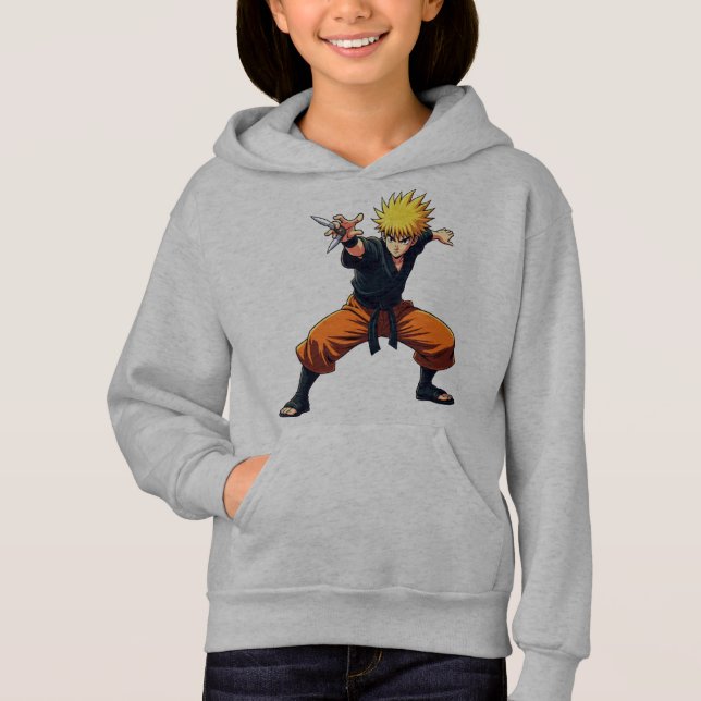 Camiseta Anime Ninja Warrior - Luta de Shinobi com Pacote d (Frente)