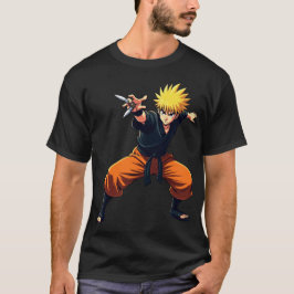 Camiseta Anime Ninja Warrior - Luta de Shinobi com Pacote d