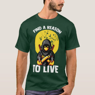 Camiseta Anime Ninjas - Encontre Um Motivo Para Viver - Sam
