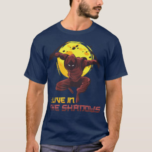 Camiseta Anime Ninjas Eu Vivo Nas Sombras Do Homem Samurais