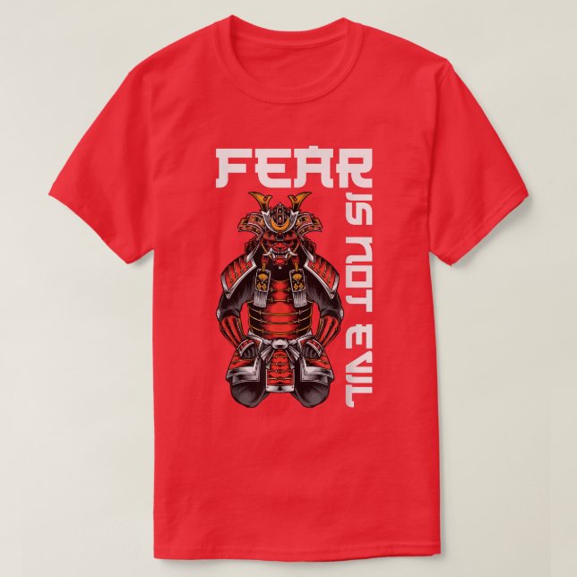 Camiseta Anime Ninjas - Fear Is Not Evil - Samurais - Katan (Frente do Design)