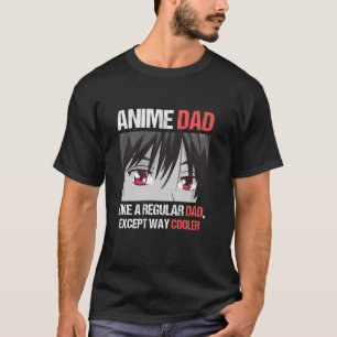 Camiseta Anime Otaku Engraçado Pai de Anime do Dia do Pai E