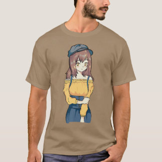 Camiseta Anime Otaku Girl Autumn Japan Culture Art Aesth