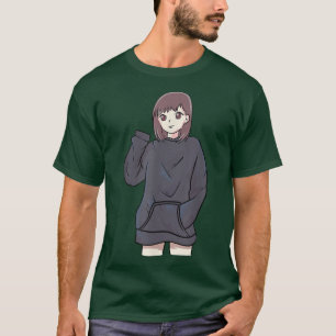 Camiseta Anime Otaku Girl - Linda Arte Cultural do Japão - 