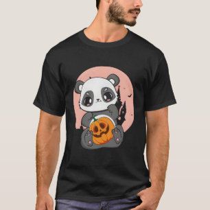 Camiseta Anime Panda Com Pumpkin Por Horror Kawaii Hallowe