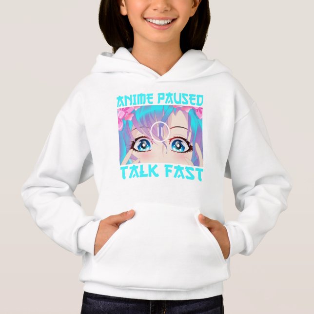 Camiseta Anime Pausado Fala Rápido    (Frente)
