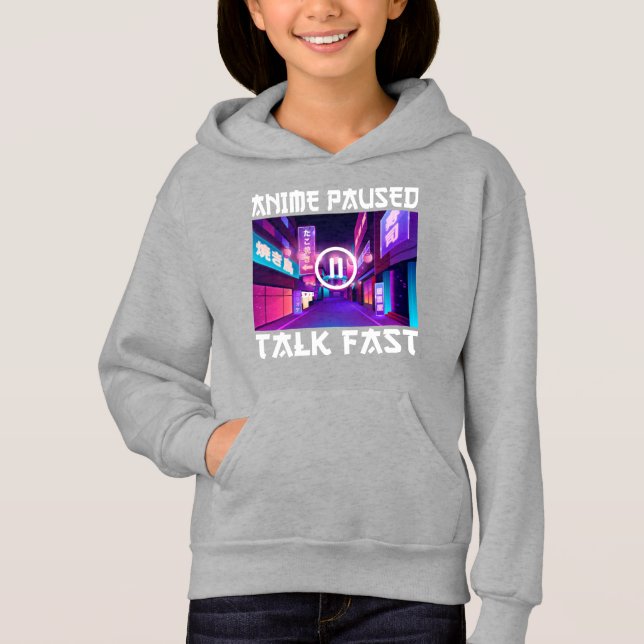Camiseta Anime Pausado Fala Rápido    (Frente)