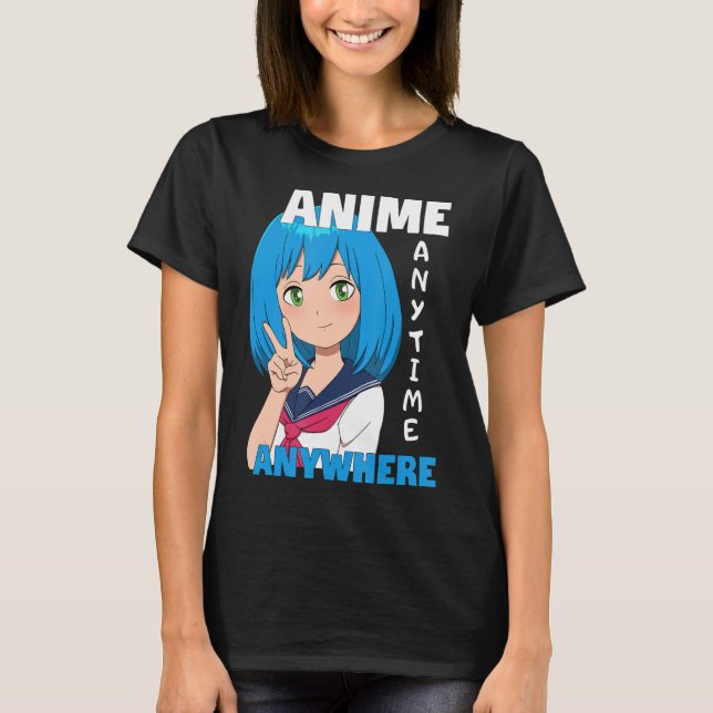 Camiseta Anime qualquer hora em qualquer lugar (Frente)