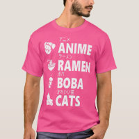 Anime Ramen Boba Cats Japanese Food Lover Manga Ot