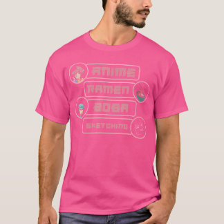 Camiseta Anime Ramen Boba Desenho