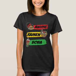 Camiseta Anime Ramen Boby Black History Month Girl Wome