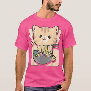 Camiseta Anime Ramen Cat Otaku