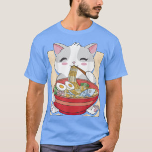Camiseta Anime Ramen Cat Otaku 