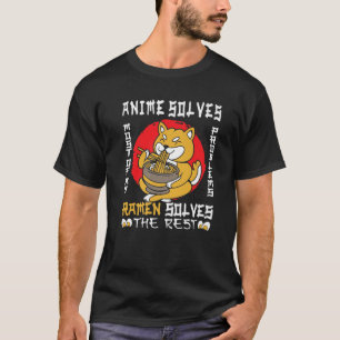Camiseta Anime Ramen Noodles Shiba Inu - Anime Resolve Mais