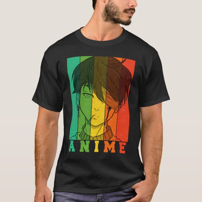 Camiseta Anime Retro Vintage (Frente)